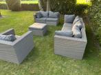 Loungebank loungeset - gebruikt, Tuin en Terras, Ophalen, 5 zitplaatsen, Gebruikt, Loungeset