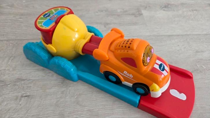VTech Toet Toet Auto's Lanceerbaan + Rob Raceauto, Kinderen en Baby's, Speelgoed | Vtech, Gebruikt, Ophalen