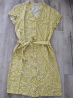 Prachtige gele jurk met witte stippen en knopen van Object,S, Object, Geel, Object, Ophalen of Verzenden