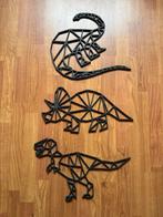 Origami wanddecoratie van uit MDF gesneden dinosaurussen, Ophalen of Verzenden, Nieuw