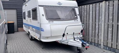 Hobby Caravan Excellent 450 UF, Caravans en Kamperen, Caravans, Particulier, tot en met 4, 1000 - 1250 kg, Rondzit, Hobby, Dwarsbed