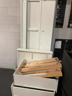 Ikea bedbank1/2 persoons, Ophalen, Verstelbaar, 90 cm, Wit