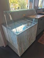 Vriezer met ijsvitrine, Witgoed en Apparatuur, Vriezers en Diepvrieskisten, Ophalen of Verzenden, Gebruikt, Vrijstaand