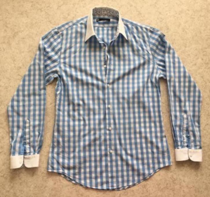 2 Nette Overhemden maat S!, Kleding | Heren, Overhemden, Zo goed als nieuw, Halswijdte 38 (S) of kleiner, Blauw, Verzenden