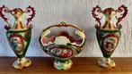 te koop 2x vazen en mand, Huis en Inrichting, Woonaccessoires | Schalen en Manden, Ophalen, Rond, Riet