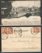 Leiden 1902 Beestenmarkt Ansichtkaart 1108 jdu, Ophalen of Verzenden, Voor 1920, Gelopen, Zuid-Holland