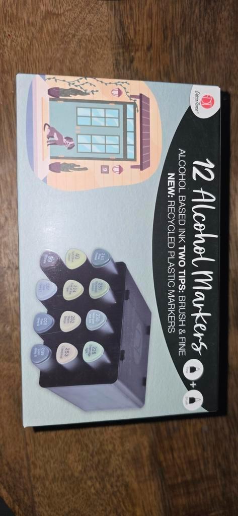 Decotime Twinmarkers Markers Stiften set 12st., Hobby en Vrije tijd, Gezelschapsspellen | Overige, Nieuw, Ophalen