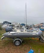 Rib met 25pk en trailer, Watersport en Boten, Rubberboten, Gebruikt, Benzine, Minder dan 70 pk, Overige materialen