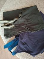 2 Summum Kruisband tops M/L - Legergroen & Donkerblauw, Kleding | Dames, Maat 38/40 (M), Summum, Ophalen of Verzenden, Zo goed als nieuw