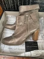 Roberto d’Angelo enkellaarsjes 36 leer goudkleur, Kleding | Dames, Ophalen of Verzenden, Zo goed als nieuw, Zwart