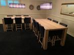 2x Bartafel/Eettafel Brisbane met 12 stoelen (ZGAN), Huis en Inrichting, Tafels | Eettafels, 50 tot 100 cm, 150 tot 200 cm, Rechthoekig