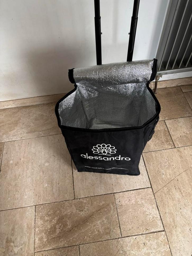 Alessandro trolley voor gel - Nagelstyliste, Sieraden, Tassen en Uiterlijk, Beautycases, Zo goed als nieuw, Softcase, Zwart, Ophalen of Verzenden