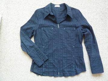 Bonita zwarte blouse met rits mt 38 nog nieuw beschikbaar voor biedingen