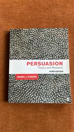 Persuasion theory and research 3rd edition, Boeken, Psychologie, Functieleer of Neuropsychologie, Ophalen of Verzenden, Zo goed als nieuw