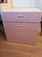 2 IKEA ladekasten - roze frontjes, Ophalen, Kunststof, Gebruikt, 50 tot 100 cm