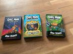 3 dogman boeken: dog man misdaad en blaf, gaat los en vlooi, Ophalen of Verzenden, Gelezen