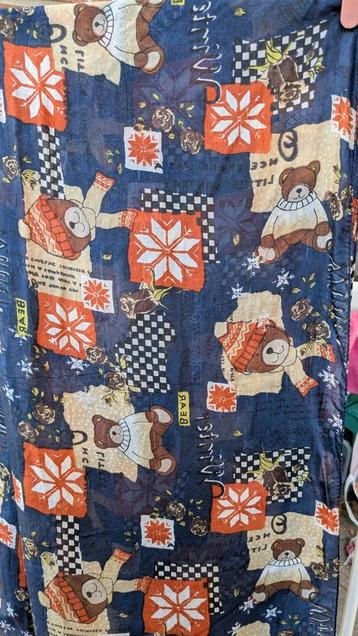Zijden Sjaal met Teddybeer Print beschikbaar voor biedingen