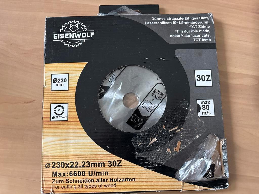 Eisenwolf Cirkelzaagblad - Ø230mm, Cirkelzaag, 70 mm of meer, Nieuw, Ophalen of Verzenden
