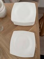 NIEUW 10 x borden wit Karaca, Ophalen, Zo goed als nieuw, Porselein, Bord(en)