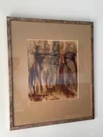 Bijzonder en oud kunstwerk schilderij met gezichtjes, Antiek en Kunst, Kunst | Schilderijen | Klassiek, Ophalen of Verzenden