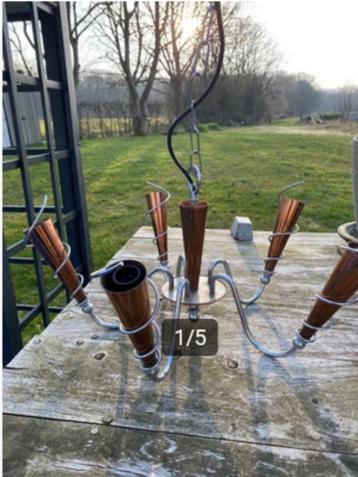 Kleine Kroonluchter Modern vormgegeven, Chrome/Koper Kleur beschikbaar voor biedingen