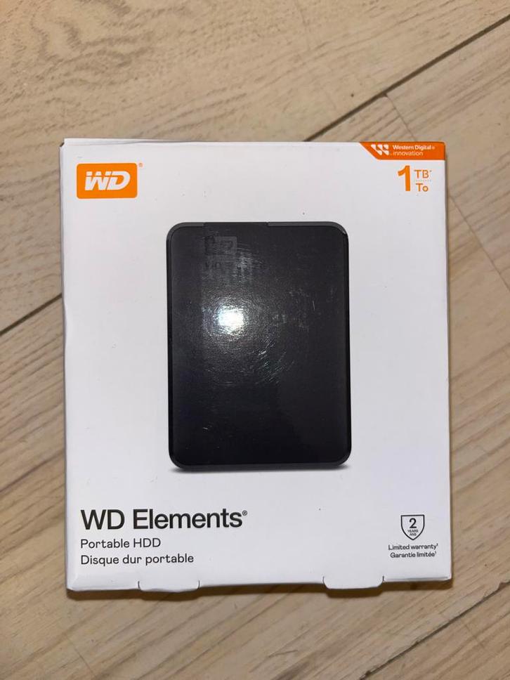 WD Elements 1TB Externe Harde Schijf - USB 3.0, Computers en Software, Harde schijven, Nieuw, Desktop, Extern, HDD, USB, Ophalen of Verzenden