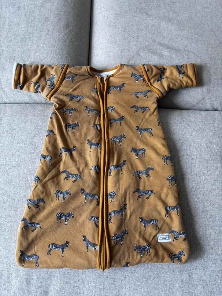 Meyco Slaapzak met Mouwen – Zebra Print, Maat 70, Kinderen en Baby's, Dekens, Slaapzakjes en Inbakerproducten, Zo goed als nieuw