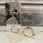 Antieke Franse leesbril in originele harde etui circa 1920, Ophalen of Verzenden