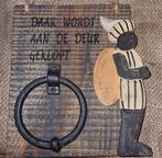 Vijf december/ Zwarte Piet houten deurklopper, Ophalen of Verzenden, Zo goed als nieuw