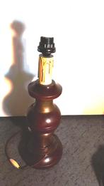 lampenvoet massief eiken 47 cm hoog, Huis en Inrichting, Lampen | Tafellampen, Ophalen of Verzenden, Zo goed als nieuw, Minder dan 50 cm