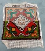 Vintage smyrna groen rood kussen tas PROJECT IS NIET AF, Ophalen of Verzenden, Zo goed als nieuw, Borduurpakket