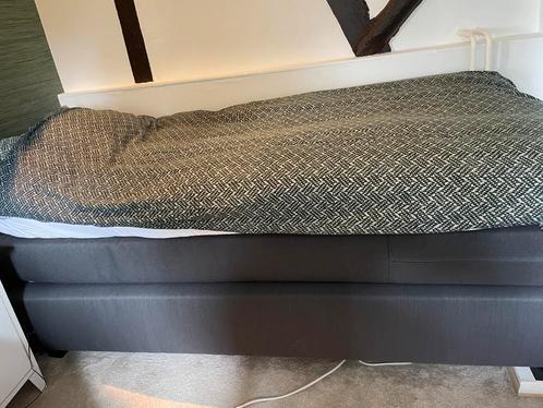 Nette boxspring antraciet 90 bij 210, Huis en Inrichting, Slaapkamer | Boxsprings, Gebruikt, 90 cm, 210 cm, Eenpersoons, Ophalen