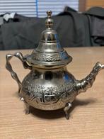 Handgemaakte Marokkaanse Theepot, Ophalen of Verzenden, Zilver