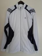Adidas sportjas ClimaLite wit met antraciet, Wit, Ophalen of Verzenden, Zo goed als nieuw, Adidas