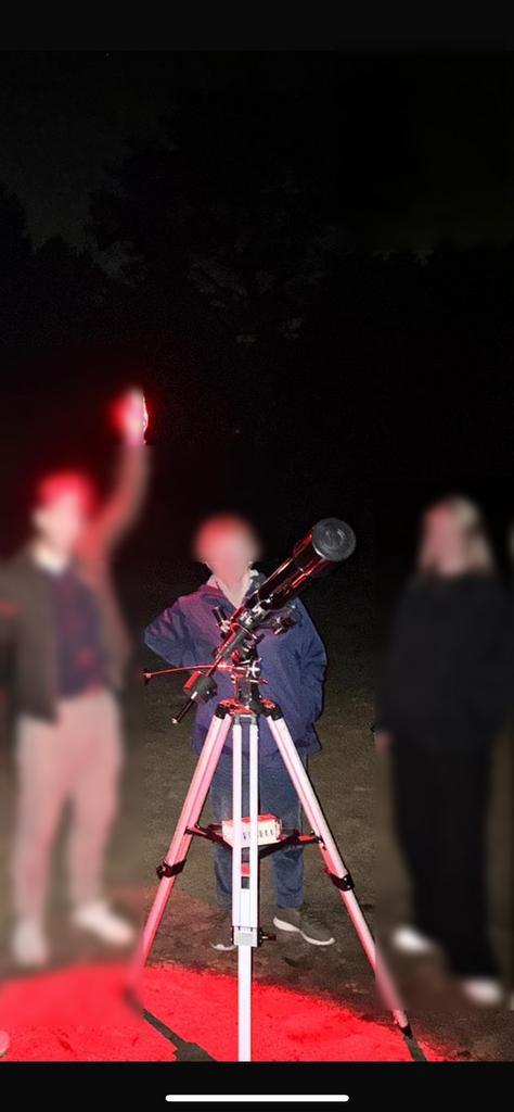 Skywatcher AC 90/900 EvoStar EQ-2 + extra’s, Audio, Tv en Foto, Optische apparatuur | Telescopen, Zo goed als nieuw, Ophalen