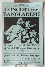 Film flyer George Harrison Bob Dylan Bangladesh concert, Gebruikt, Ophalen of Verzenden, Poster, Artwork of Schilderij