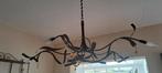 Kroonluchter koper Renee Pans met glazen druppels, Ophalen, Zo goed als nieuw