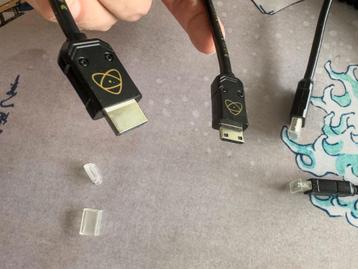 2 x Atomos mini HDMI naar full size HDMI kabel beschikbaar voor biedingen