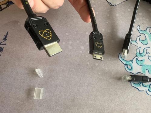 2 x Atomos mini HDMI naar full size HDMI kabel, Audio, Tv en Foto, Audiokabels en Televisiekabels, Zo goed als nieuw, Overige kabels