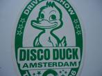 sticker DISCO DUCK eend 2cv 2-cv 2 cv plaat vinyl dj deejay, Verzamelen, Stickers, Overige typen, Zo goed als nieuw, Verzenden