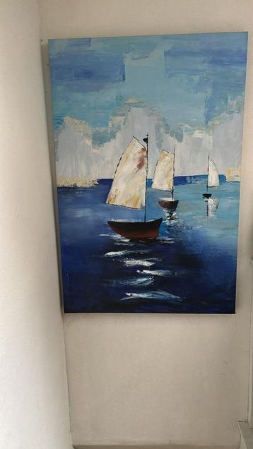 Schilderij met zeilboten beschikbaar voor biedingen