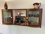 hang vitrine kastje art deco wand meubel vintage, Ophalen, Gebruikt, Glas, Minder dan 150 cm