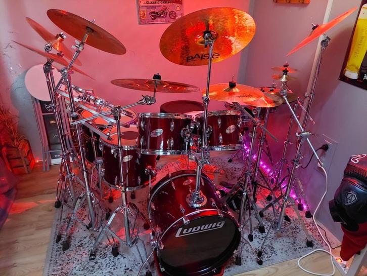 Drumstel, Muziek en Instrumenten, Drumstellen en Slagwerk, Gebruikt, Overige merken, Ophalen