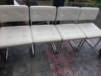 4 eetkamerstoelen 10euro, Huis en Inrichting, Stoelen, Ophalen, Overige materialen, Gebruikt, Wit