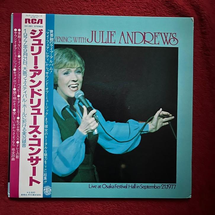 Julie Andrews - Live LP 'An Evening With...' Japanse uitgave, Cd's en Dvd's, Vinyl | Pop, Zo goed als nieuw, 1960 tot 1980, 12 inch