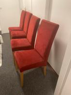 Eetkamer stoelen, Vier, Ophalen of Verzenden, Zo goed als nieuw, Rood