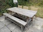 Ibiza Outdoor Tuintafel met Bankje - Gebruikt, Ophalen, Gebruikt, Rechthoekig, Hout