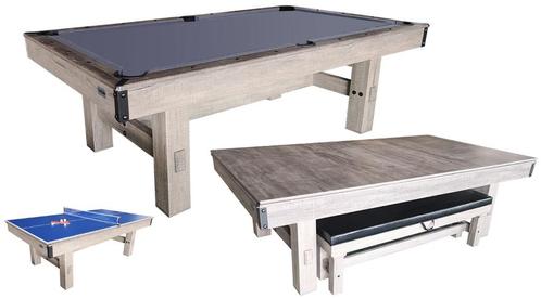 Tafeltennis / Pooltafel TopTable Dinner Wood, met banken set, Sport en Fitness, Biljarten en Poolen, Nieuw, Pooltafel, Ophalen of Verzenden
