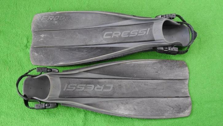 Duikvinnen(Zwemvliezen) Cressi Frog - Maat 43-46 (XL), Watersport en Boten, Duiken, Gebruikt, Zwem- of Duikvliezen, Ophalen of Verzenden
