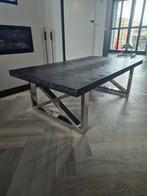 Grote salontafel met visgraat blad, Huis en Inrichting, Tafels | Salontafels, 50 tot 100 cm, Minder dan 50 cm, 100 tot 150 cm